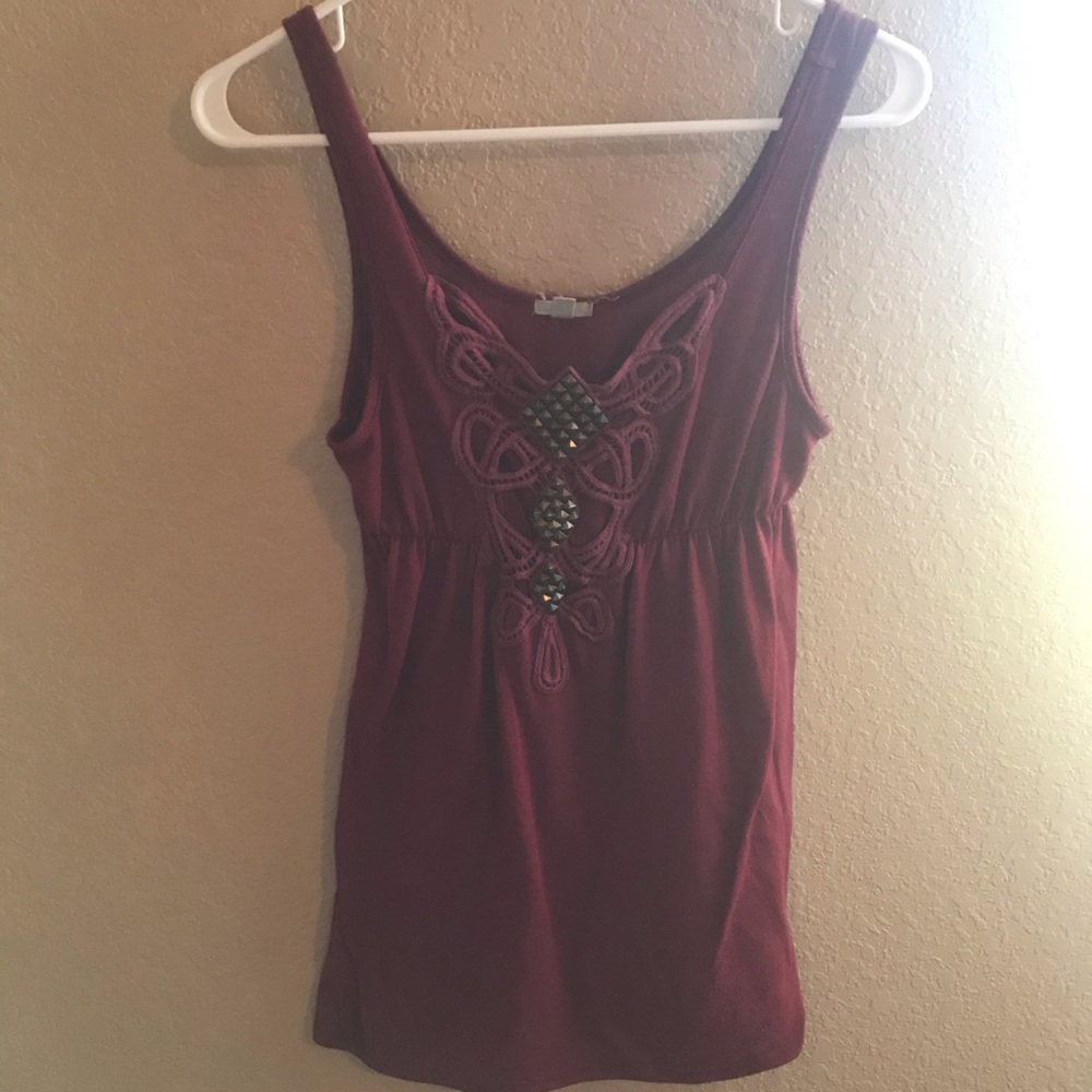 Maroon Jewel Tank